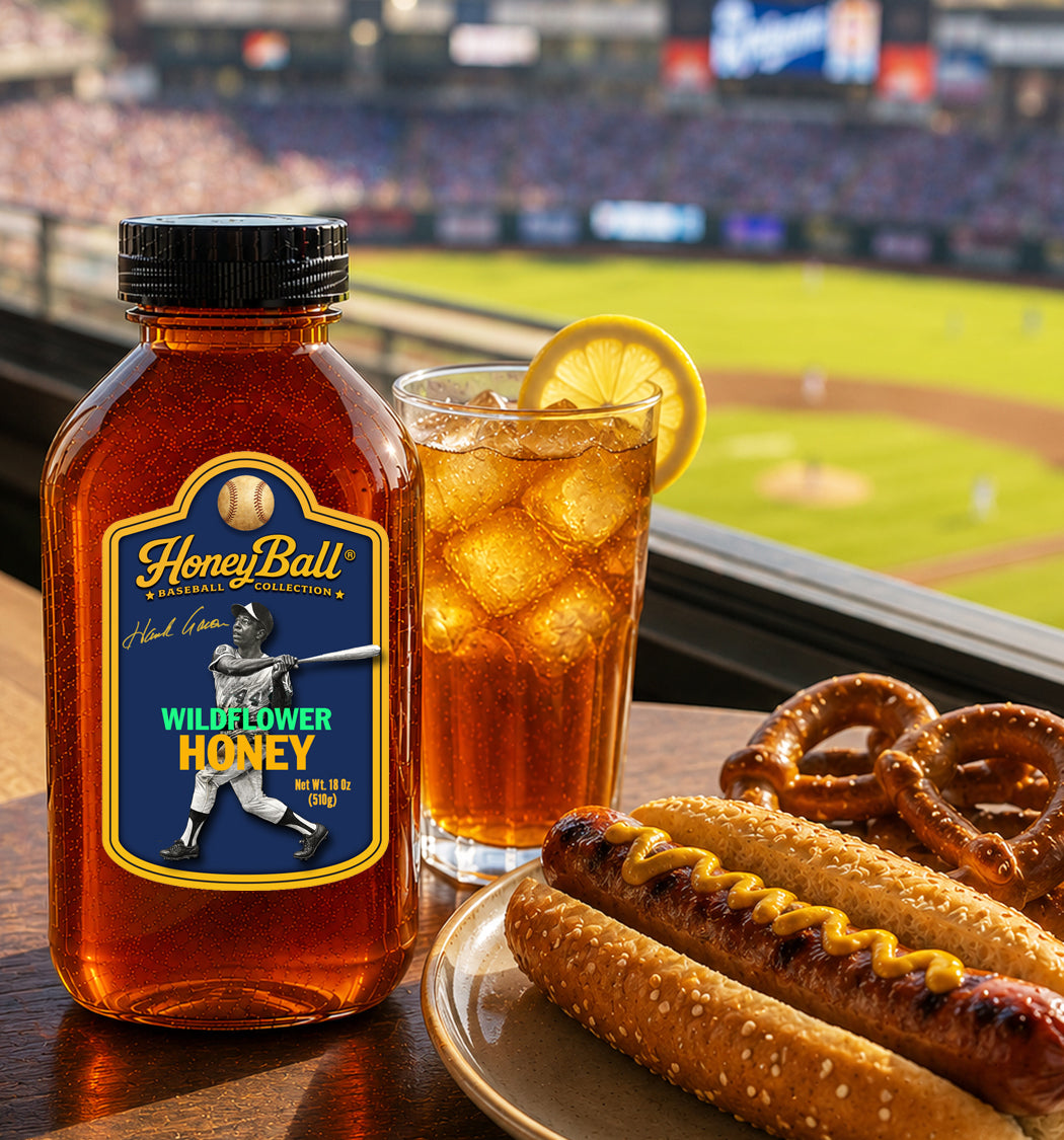 Henry Aaron Wildflower Honey - Honeyball Ballpark Collection - Available Soon!