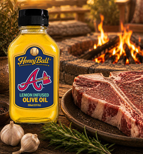 Atlanta Braves™ Lemon Infused Olive Oil - Honeyball Ballpark Collection - Available Soon!