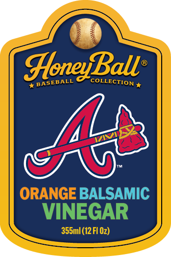 Atlanta Braves™ Orange Infused Balsamic Vinegar- Honeyball Baseball Collection