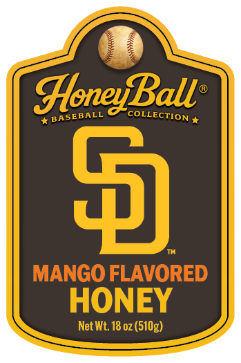 San Diego Padres™ Mango Flavored Honey - Honeyball Ballpark Collection - Available Soon!