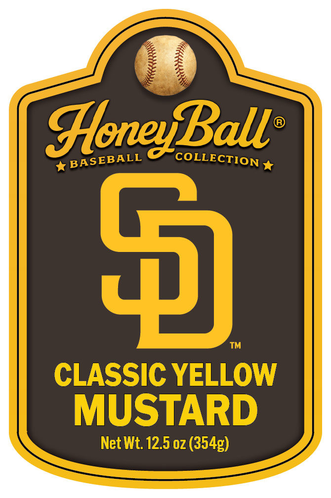 San Diego Padres™ Classic Yellow Mustard - Honeyball Baseball Collection