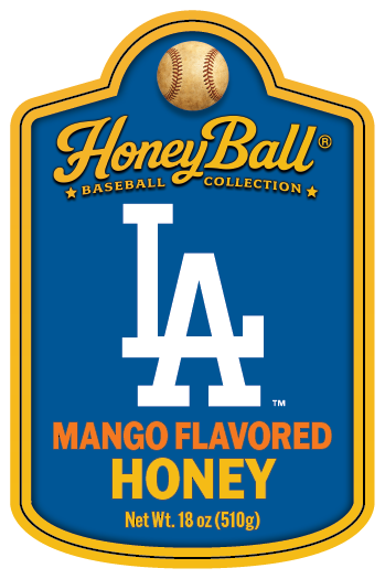 Los Angeles Dodgers™ Mango Flavored Honey - Honeyball Ballpark Collection - Available Soon!