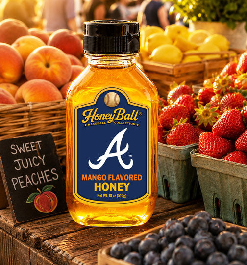 Atlanta Braves™ Mango Flavored Honey - Honeyball Baseball Collection