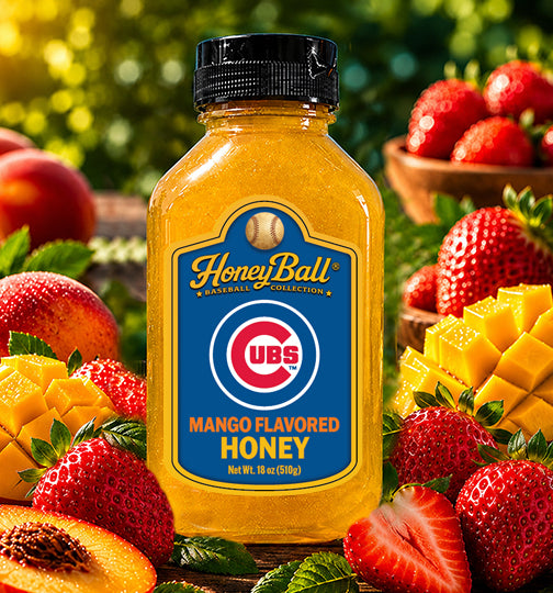 Chicago Cubs™ Mango Flavored Honey - Honeyball Ballpark Collection - Available Soon!