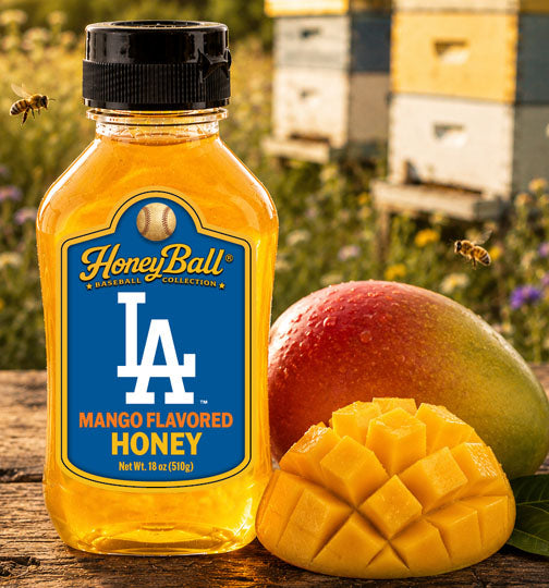 Los Angeles Dodgers™ Mango Flavored Honey - Honeyball Ballpark Collection - Available Soon!