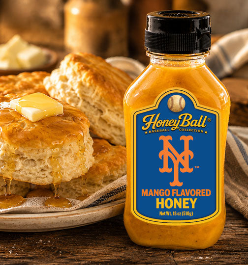New York Mets™ Mango Flavored Honey - Honeyball Ballpark Collection - Available Soon!