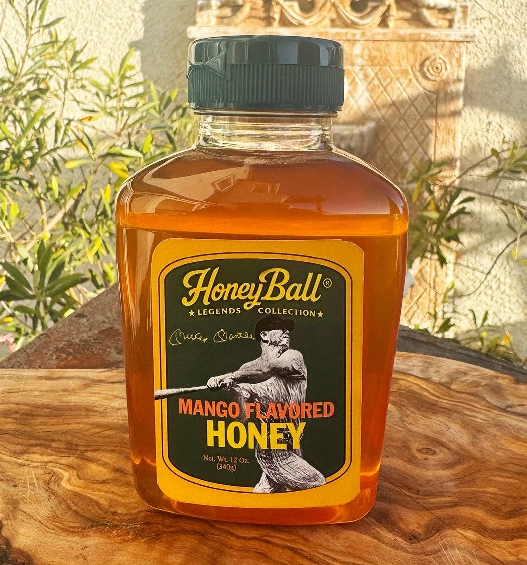 Mickey Mantle 2 Jar Honey w/Collectible Gift Box - Honeyball Legends Collection
