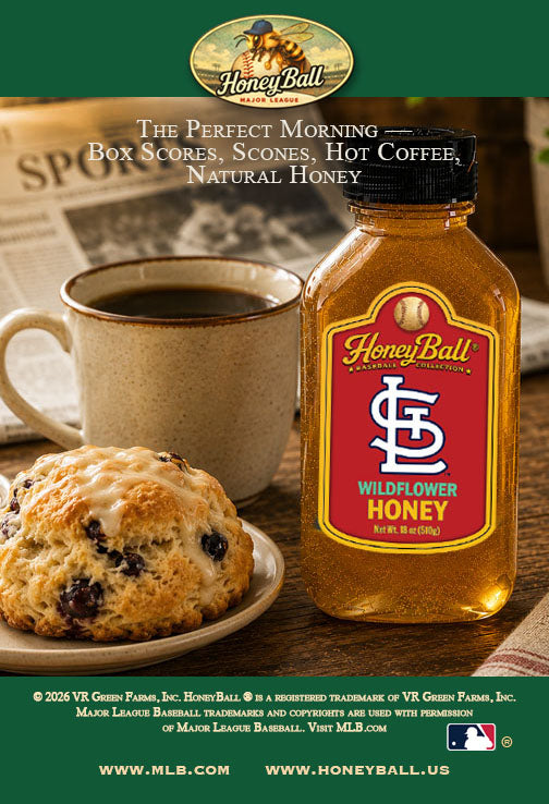 St. Louis Cardinals™ Wildflower Honey - Honeyball Ballpark Collection - Available Soon!