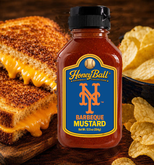 New York Mets™ Barbeque Mustard - Honeyball Baseball Collection