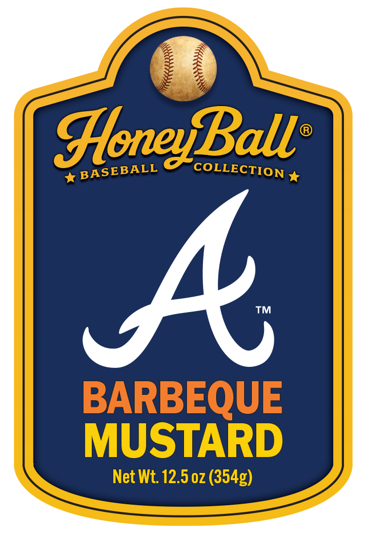 Atlanta Braves™ Barbeque Mustard - Honeyball Baseball Collection