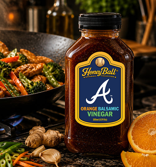 Atlanta Braves™ Orange Infused Balsamic Vinegar- Honeyball Baseball Collection