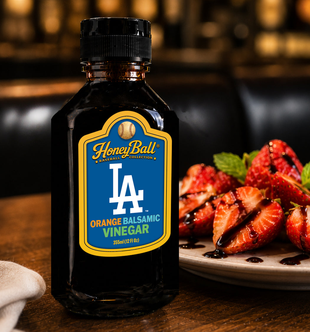 Los Angeles Dodgers™ Orange Infused Balsamic Vinegar- Honeyball Baseball Collection