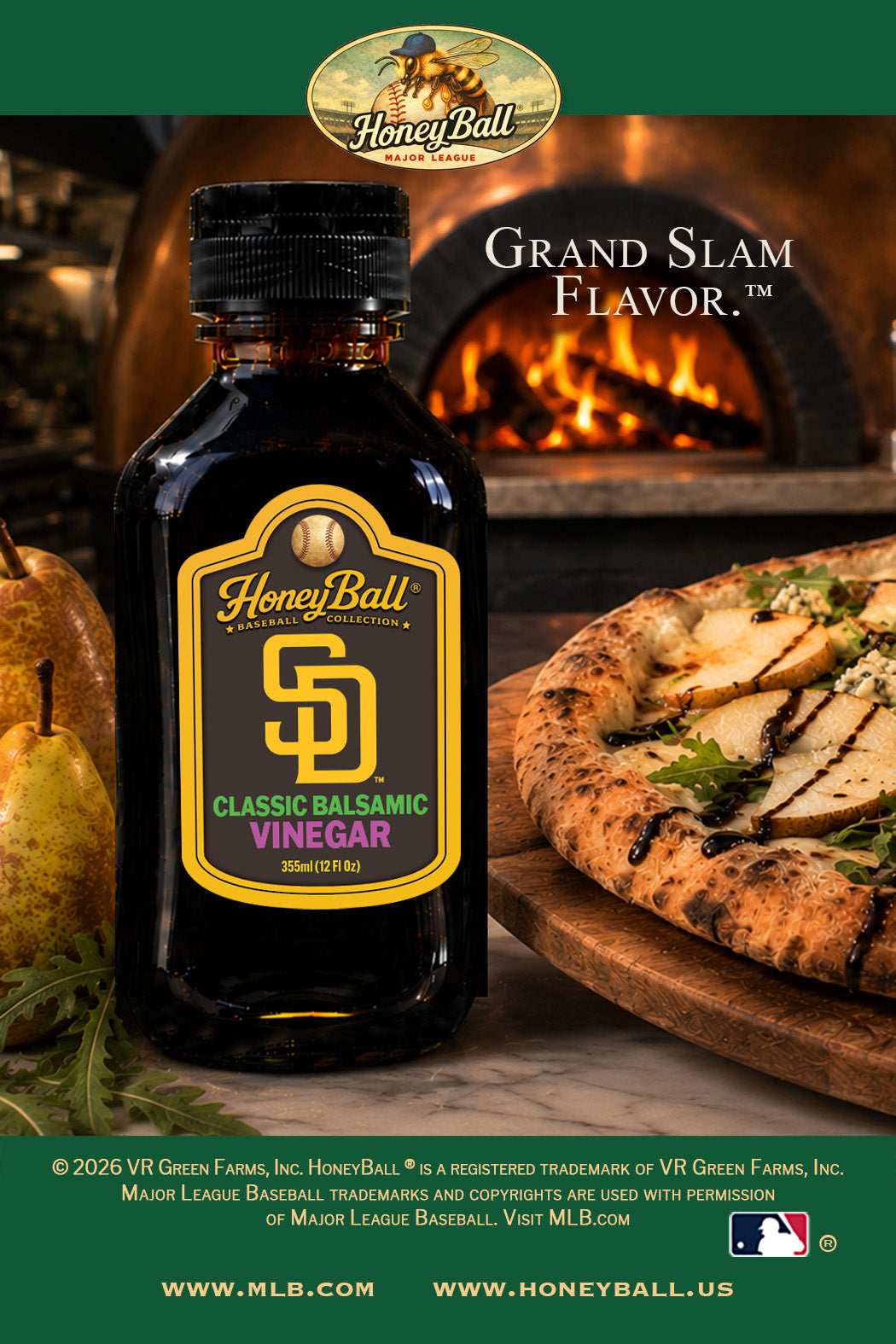 San Diego Padres™ Classic Balsamic Vinegar- Honeyball Ballpark Collection - Available Soon!
