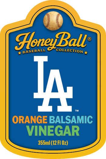 Los Angeles Dodgers™ Orange Infused Balsamic Vinegar- Honeyball Ballpark Collection - Available Soon!
