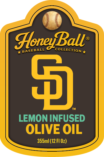 San Diego Padres™ Lemon Infused Olive Oil - Honeyball Ballpark Collection - Available Soon!