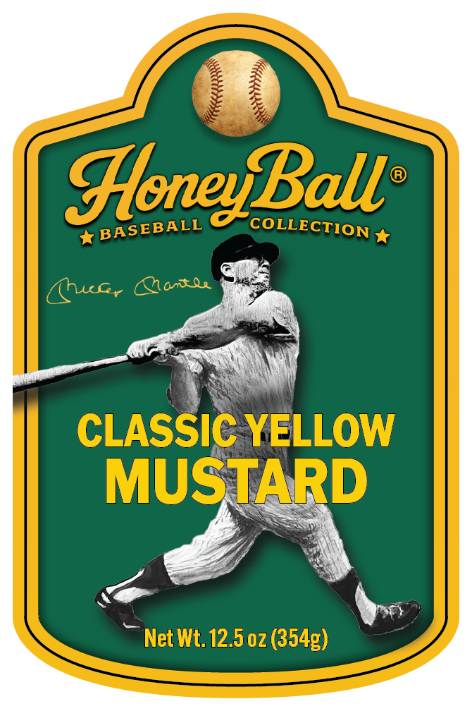 Mickey Mantle Classic Yellow Mustard - Honeyball Ballpark Collection - Available Soon!