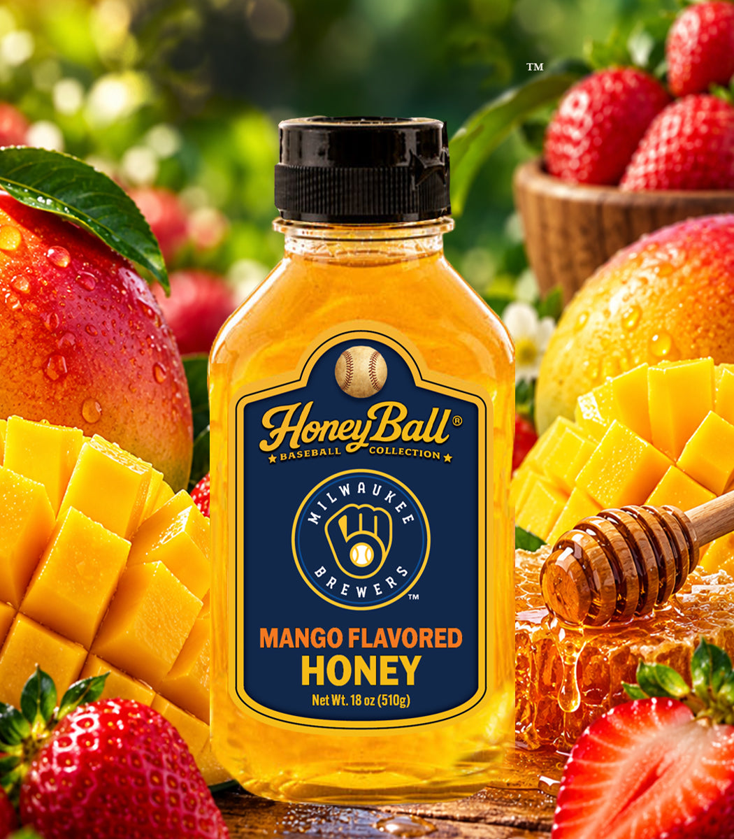 Milwaukee Brewers™ Mango Flavored Honey - Honeyball Baseball Collection