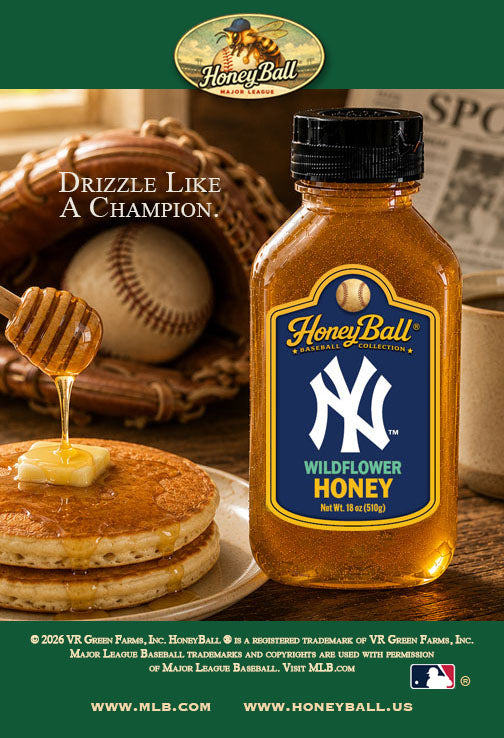 New York Yankees™ Wildflower Honey - Honeyball Ballpark Collection - Available Soon!