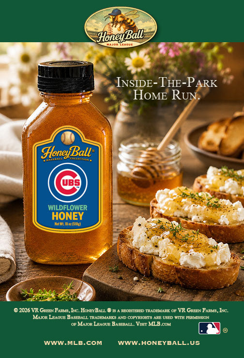 Chicago Cubs™ Wildflower Honey - Honeyball Ballpark Collection - Available Soon!