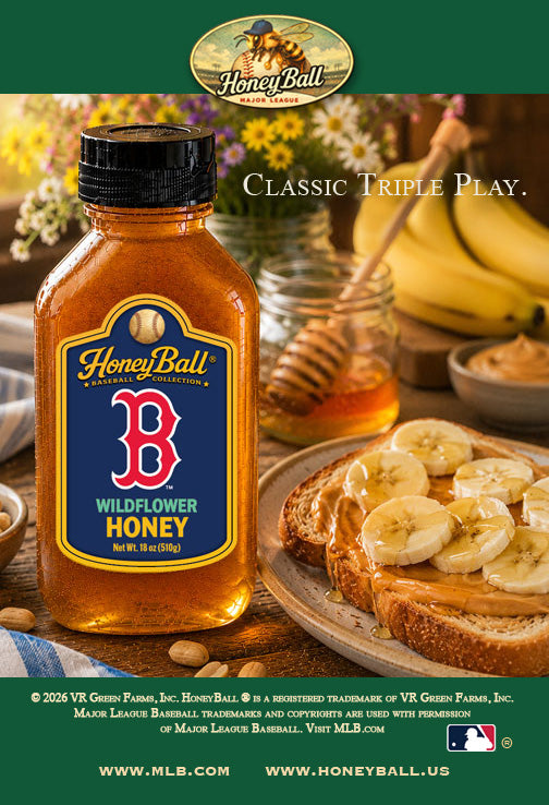 Boston Red Sox™ Wildflower Honey - Honeyball Ballpark Collection - Available Soon!