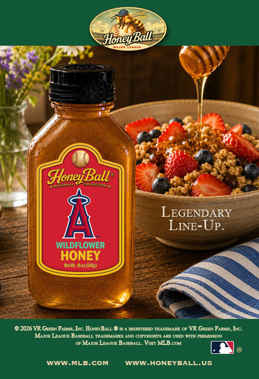 Los Angeles Angels™ Wildflower Honey - Honeyball Ballpark Collection - Available Soon!