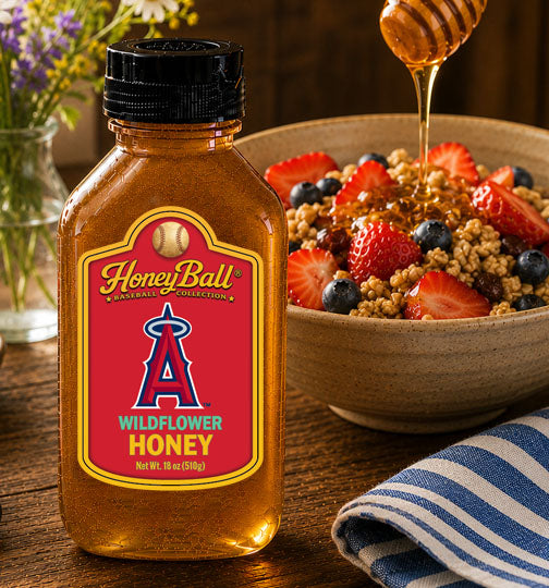 Los Angeles Angels™ Wildflower Honey - Honeyball Ballpark Collection - Available Soon!
