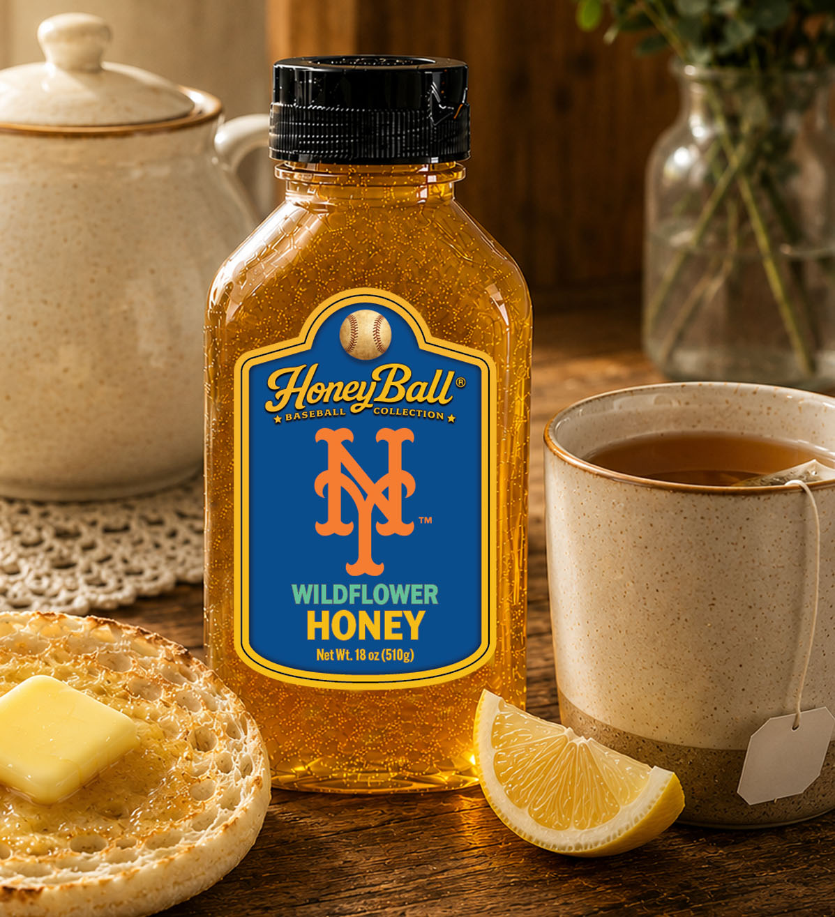 New York Mets™ Wildflower Honey - Honeyball Ballpark Collection - Available Soon!